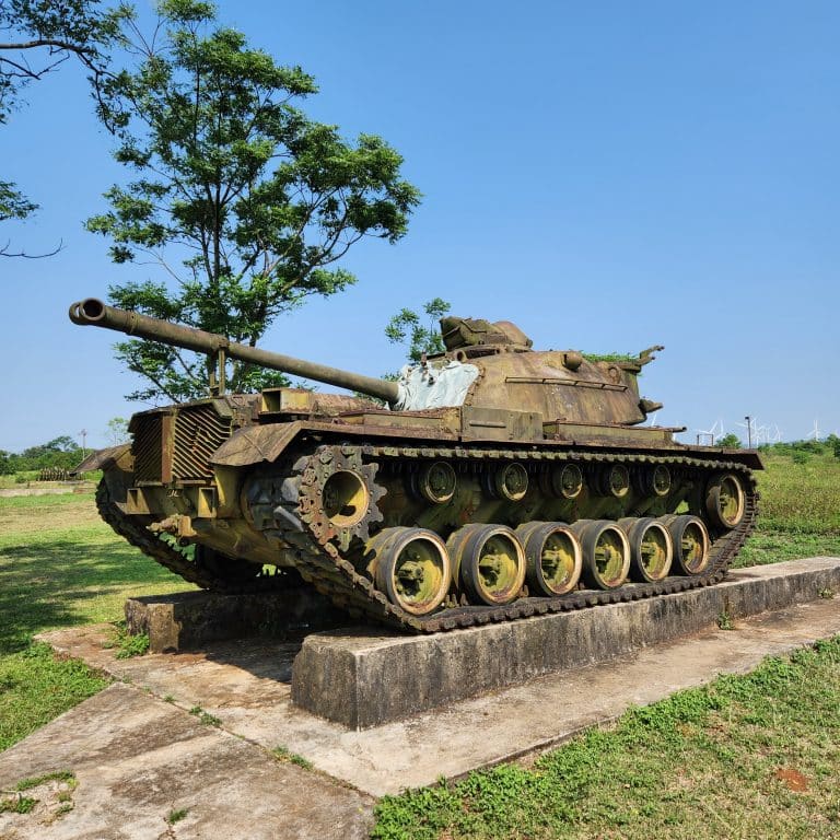 a tank at Ta Con Airbase Khe Sanh